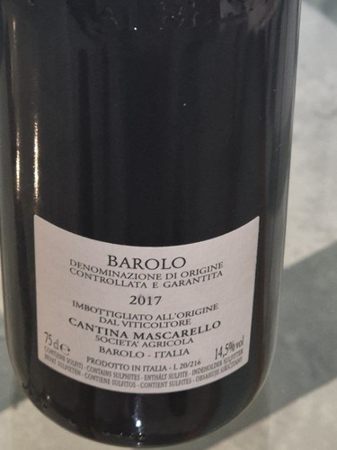 Cantina mascarello barolo - mascarello, docg